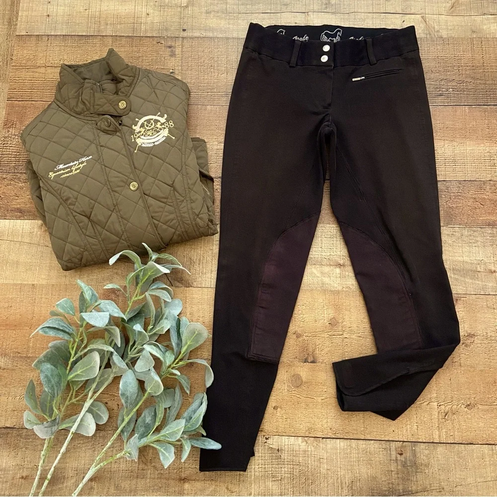 Equestrian Riding Breeches, Rider Knee Patch by GOODE - Picture 1 of 11